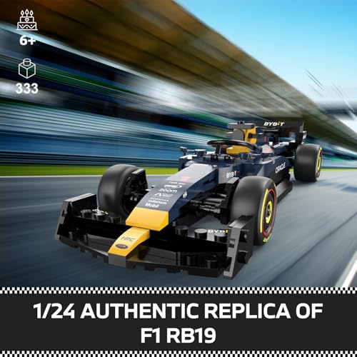 Image of 1 /24 Officially Licensed Building Bricks for Oracle RedBull F1 Race Car - 333PCs Collectible Free Wheel Model Building Kit - Ideal Gifts for Play & Display for Kids, Teens & Adults Ages 6+