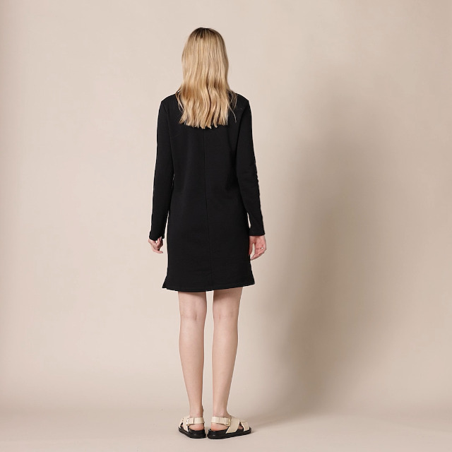 Amazon.com: Amazon Essentials Women's Long Sleeve Crewneck Fleece Above-The-Knee Dress with Ribbed Detail, Black, X-Small : Clothing, Shoes & Jewelry Amazon.com: Amazon Essentials Women's Long Sleeve Crewneck Fleece Above-The-Knee Dress with Ribbed Detail, Black, X-Small : Clothing, Shoes & Jewelry
