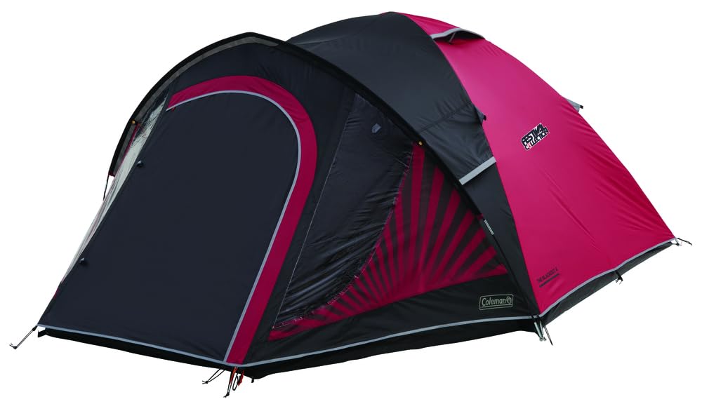 Coleman Zelt Blackout, rot-grau, 4 Personen, 2000032322, 340x260x140 cm Sport & Freizeit