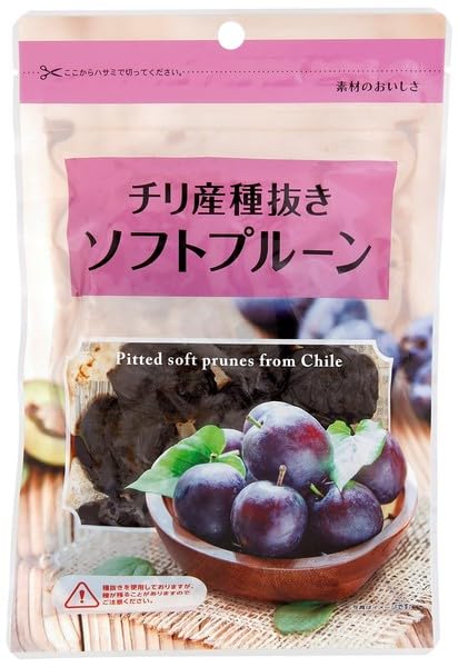 Amazon.co.jp: 無添加 種抜きソフトプルーン 120g｜チリ産｜ドライ