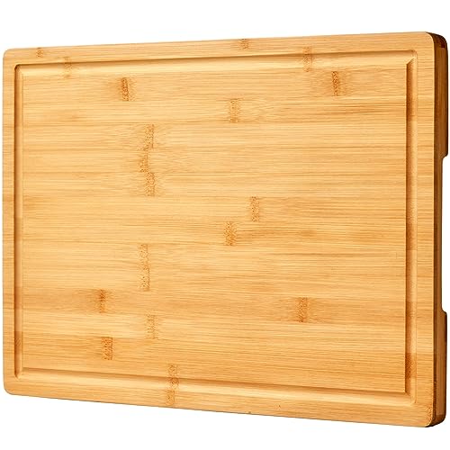 Bamboo Cutting Board for Kitchen,...