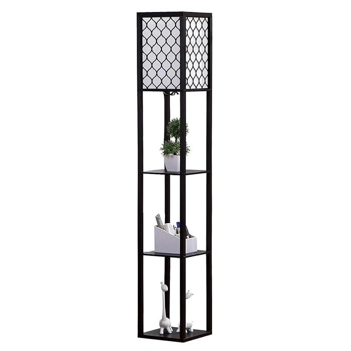 Buy Ganeed Floor Lamp with Shelves, Modern LED Shelf Floor Lamp Simple