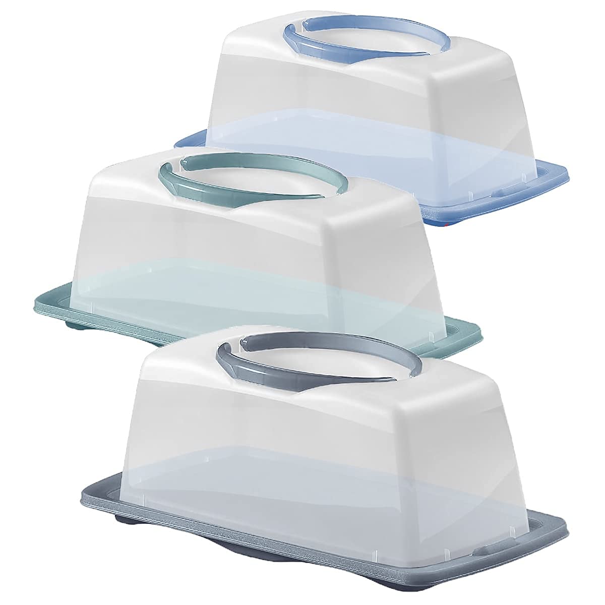 Buy Keraiz Plastic Large Bread Box With Lockable Lid and Carry Handles Cake/Bin Storage