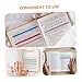 TEHAUX 6sets Colored Transparent Highlighter Tape Removable Page Tabs for Easy Annotation and Organization for Students and Office Use