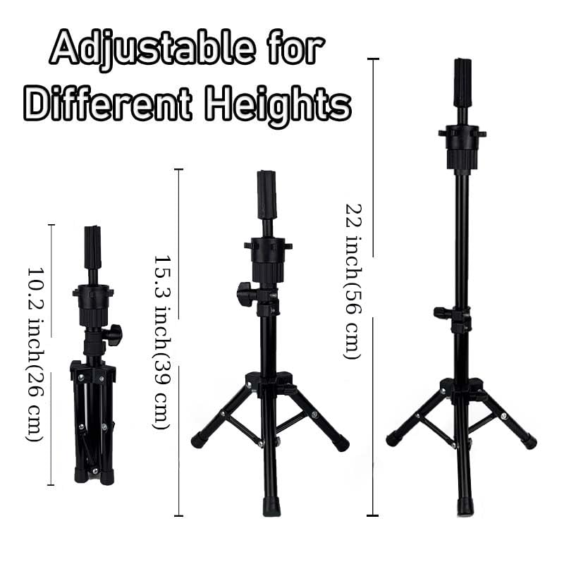 1834 mqhihi mannequin head human hair with tripod set 100 real hair cosmetology manikin doll head for hairdresser practice braiding with tripod set and tools