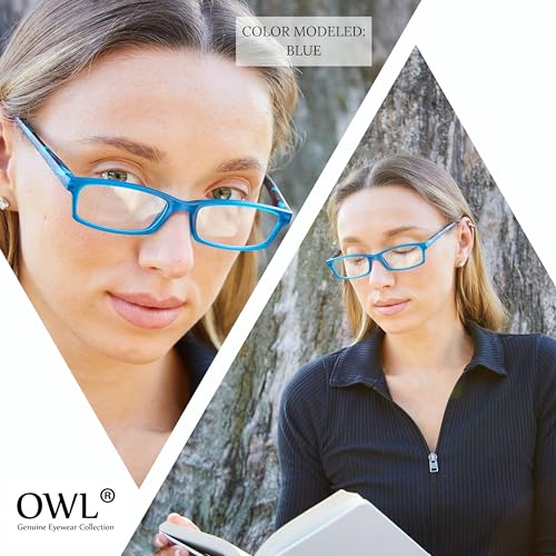 Image of OWL 5 Pairs Reading Glasses Fashion Ladies Readers Spring Hinge