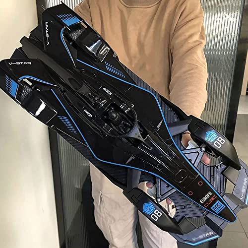 QIYHBVR Fast RC Drift Car, Hobby Remote Control Car LED Lights 2.4GHz RC Race Sport Stunt Car, High Speed Formula 1 Model Vehicle Cool Toys Birthday Gifts for Kids Boys Age of 6-12