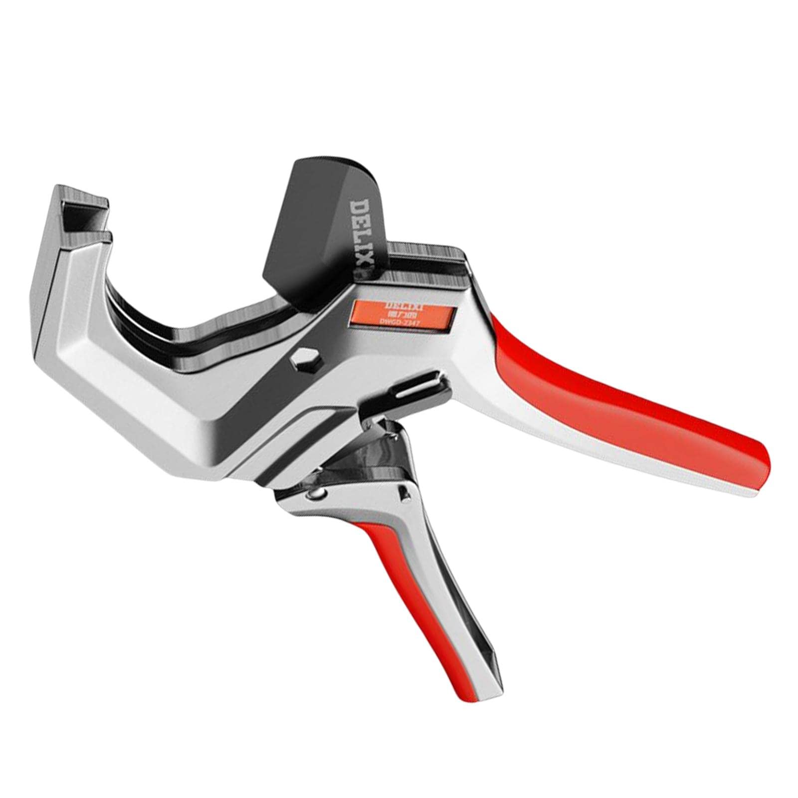 Generic PVC Cutter Aluminum Alloy Blade Non Slip Handle Professional Rubber PP PE Hose PVC Cutter Home Working Plumbing Tools Hand Tool, 42mm Jaw