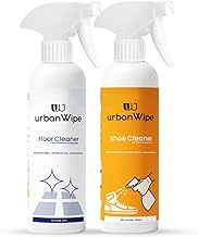 urbanWipe Floor & Shoes Cleaner Combo Pack | Dirt Removal Disinfectant Liquid Surface Stains & Germs Cleaning & Eco-Friendly Sneakers & Sports Shoe Cleaner (Each 500ml)