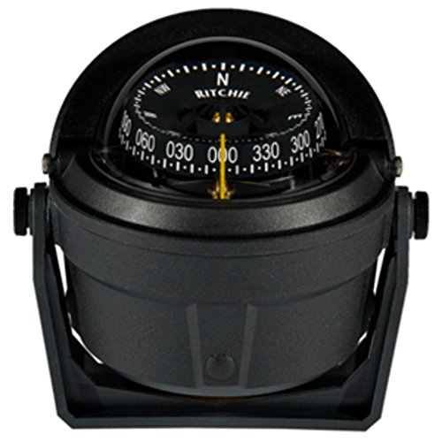 Ritchie B-81-WM Voyager Bracket Mount Compass - Wheelmark Approved f/Lifeboat & Rescue Boat Use Marine, Boating Equipment