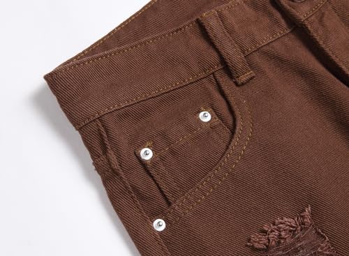 Boy's Skinny Fit Ripped Distressed Destroyed Fashion Washed Denim Jeans Pants3