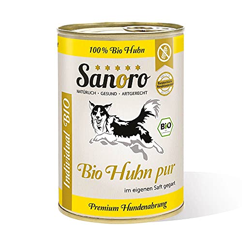 Produktbild von Sanoro Bio-Huhn pur mit Leber - 12 x 400 g