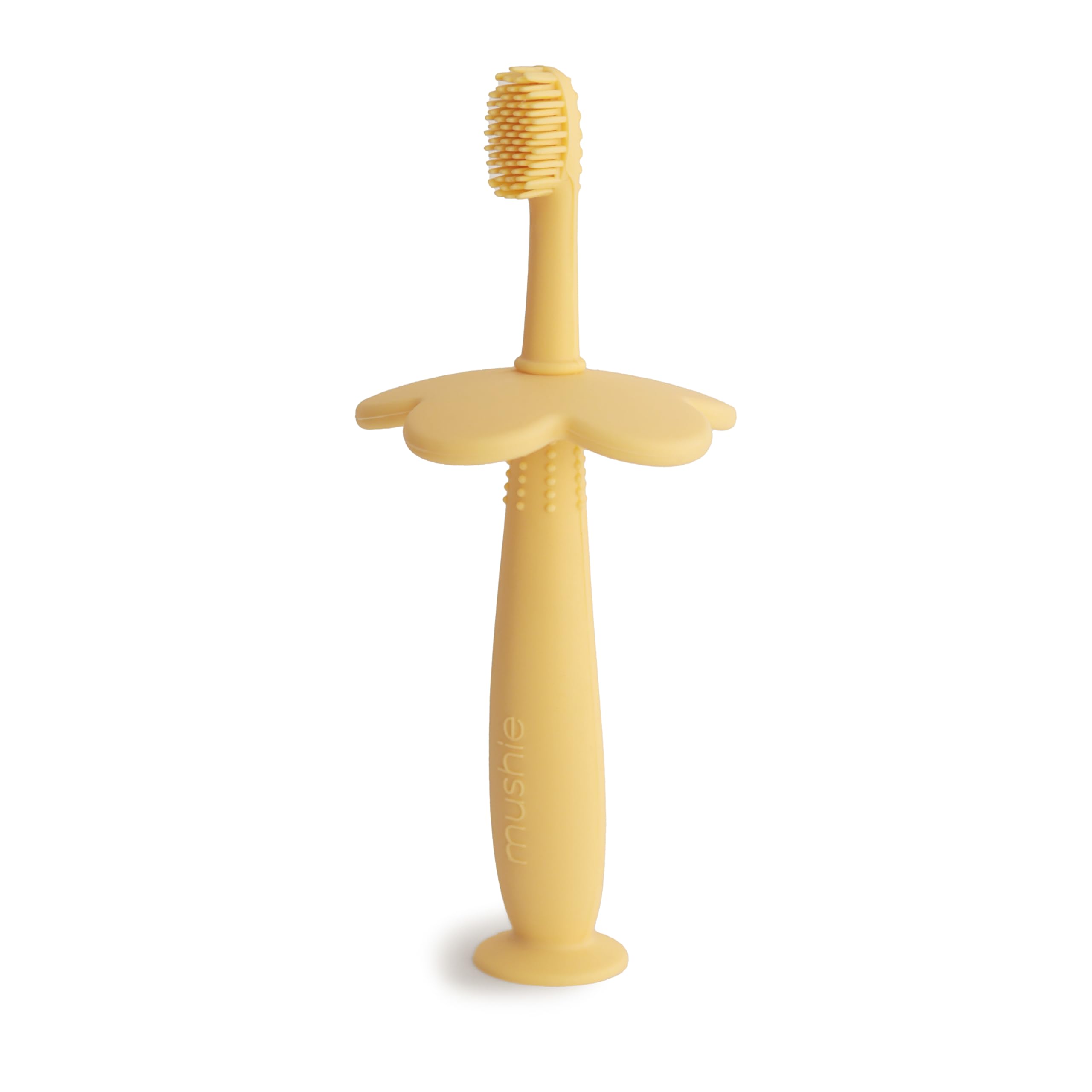 mushie Flower Toddler Training Toothbrush (Daffodil)