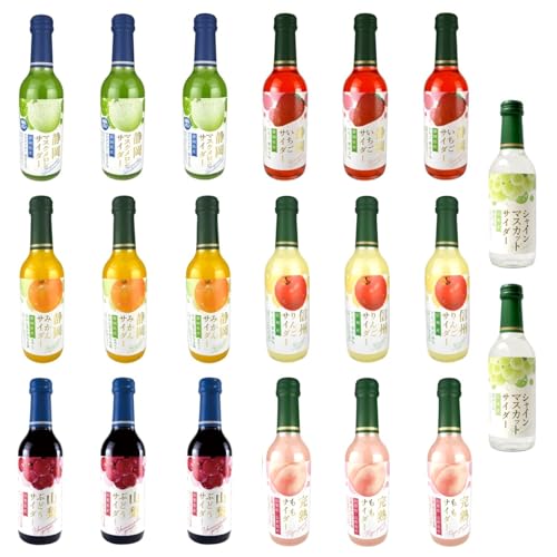 ご当地果実のサイダー20本セット 240ml ビン 木村飲料 ご当地フルーツサイダー マスクメロン いちご みかん りんご ぶどう もも シャインマスカット