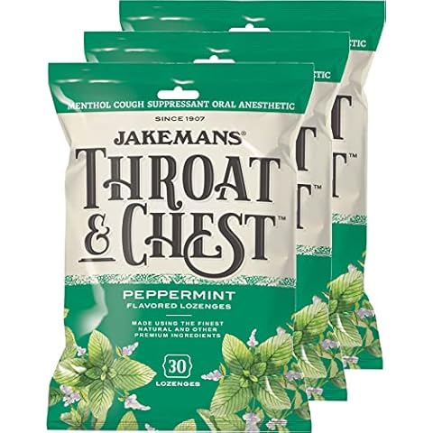 Throat and Chest Lozenges Peppermint 100g (Pack of 3) Cover