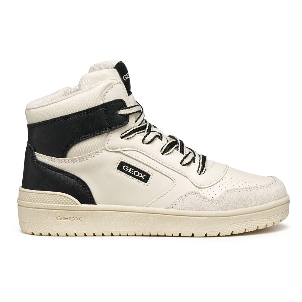 Geox J Washiba Boy, Scarpe Da Ginnastica, Bianco Nero, 31 Eu-image