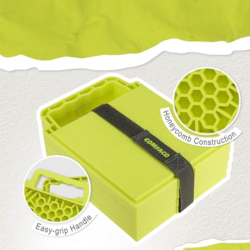 LTWHOME RV Kleine Stabilisator Stützplatten zur Sicherung der Kurbelstütze im Wohnmobil oder Wohnwagen Schwerlast 21 * 16.5cm (4 Stück)