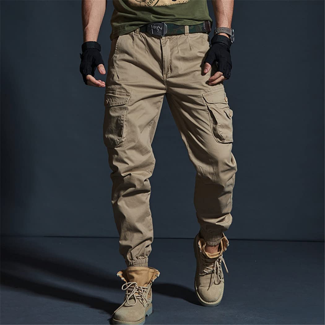 Herren Taktische Jogginghose Camouflage - Lockere Passform, Elastischer Bund Mit Kordelzug