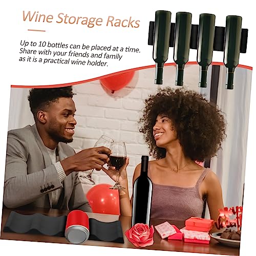 Set de 3 soportes de silicona para botellas de vino miniatura 5