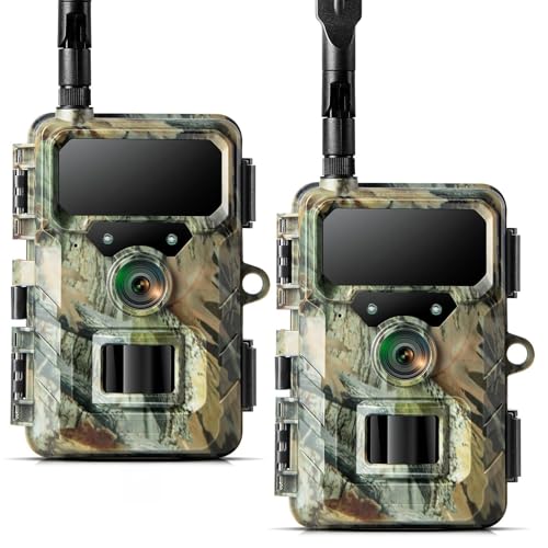 VOOPEAK 4K WiFi Trail Camera,5000mAh Solar Panel Bluetooth Hunting Game Camera with 950nm Night Vision Motion Activated, IP66 Waterproof Wildlife Camera for Wildlife Monitoring