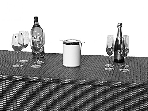 RS Trade® Exclusive 'Venezia' 950 L Polyrattan Garten Kissenbox wetterfest (wasserdicht) 146 x 83 x 80 cm, Auflagenbox… – Bild 5