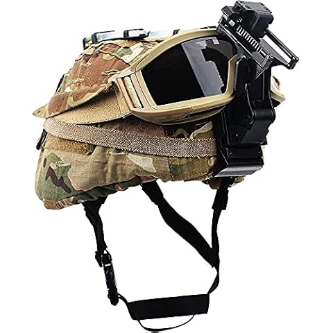 GYQCP Tactical Helmet, M88 Tactical Military Helmets Glass Fiber 10mm Thick Protective Helmet With Goggles And Stand Paintball Sports Tactical Military Gear Airsoft Helmet Cover