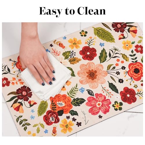 Dog Food Mats for Floors, Absorbent Dog Bowl Mat for Food and Water Dispenser, Quick Dry Cat Food Mat Pet Supplies - Thumbnail 7