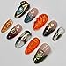 Free style 3D Handmade Press on nails, Long Short Press Nails Tips Full Cover 10Pcs Free style 3D Press on Nails Fake Nails 3D Easy Wear