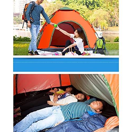 Carpa automática pop up para camping 3-4 personas verde militar miniatura 6