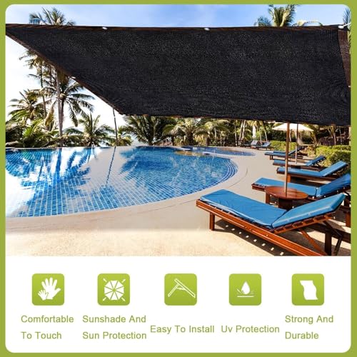 Garden Shade Cloth 97% UV Protection - Breathable Sun Block Netting for Outdoor Patio, Greenhouse, Dog Kennel & Chicken Coop (26.2 x 49.2 FT) - Image 6