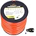 A ANLEOLIFE 5-Pound Commercial Square .095-Inch-by-1280-ft String Trimmer Line in Spool,with Built-in Line Cutter, Orange