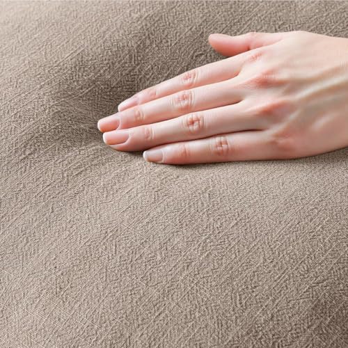 Image of MIULEE Linen Fringe Decorative Fall Lumbar Throw Pillow Covers Dune 12x20