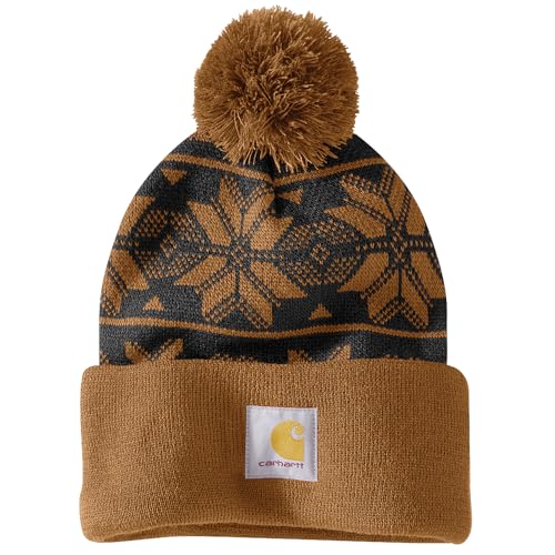 Carhartt Women's Knit Pom Jacquard Beanie,...