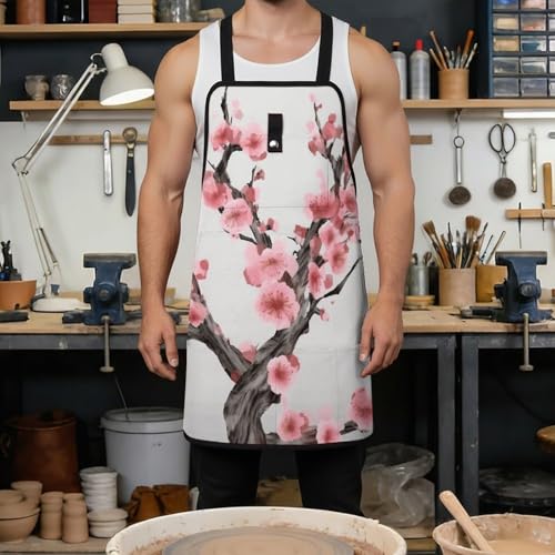Delantal ajustable con 8 bolsillos Cherry Blossom miniatura 4