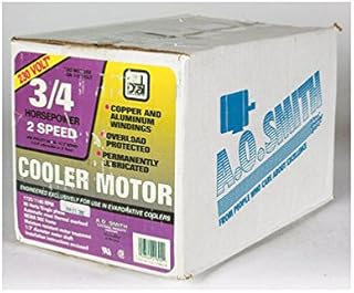 Dial Cooler Motor 3/4 Hp 230 V 2 Speed Permanently Lubricated