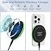 Samsung S25 Wireless Charger Fast Charging Pad Android Charger for Samsung Galaxy S25 Ultra/S24/S23/S22/S21/S20/iPhone 15/16 Pro 15W Fast Wireless Phone Charger Station for Pixel 10 Pro xl/9/9a/8a/8/7