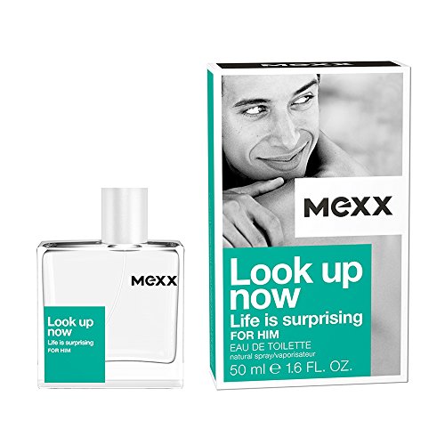 Mexx Mexx look up now for him - eau de toilette natural spray - maritimes fruchtiges herren parfüm mit birne und aquatischen akkorden - 1 er pack 1 x 50ml