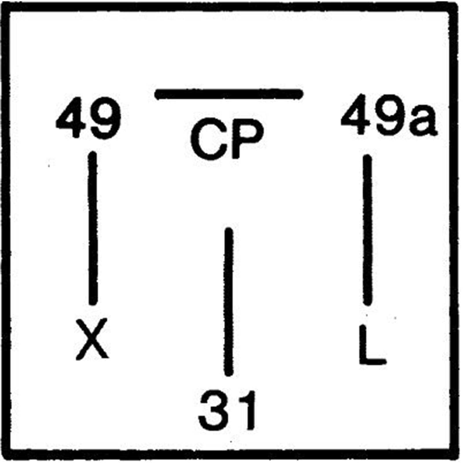 HELLA 4AZ 003 787-071 Blinkgeber - 24V - 4-polig - Anbau - elektronisch - mit Halter | 4AZ 003 787-071, Blinkgeber