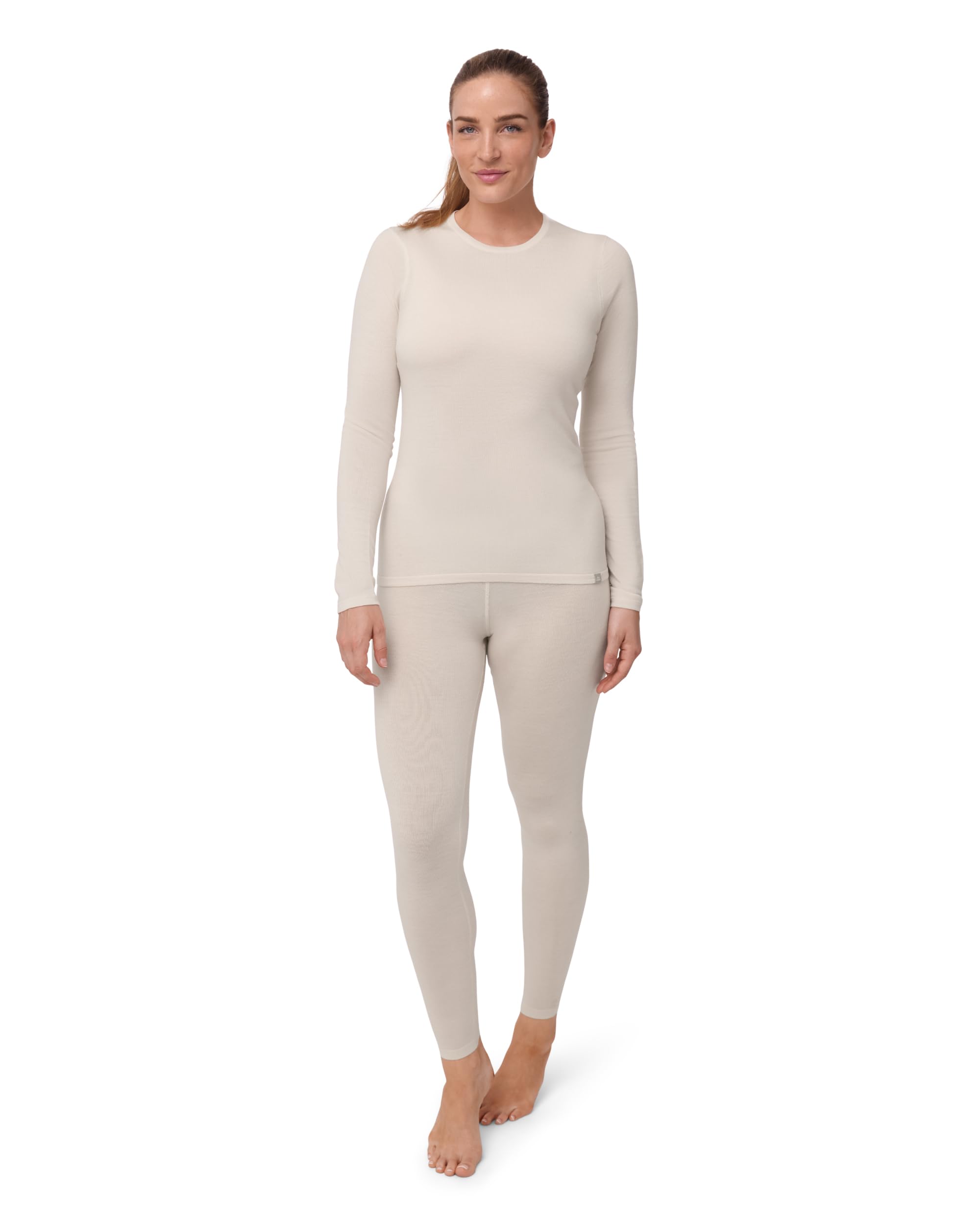 DANISH ENDURANCE Maglia e Pantaloni Termici Donna, Completo in Lana Merino Premium per Sci, Trekking