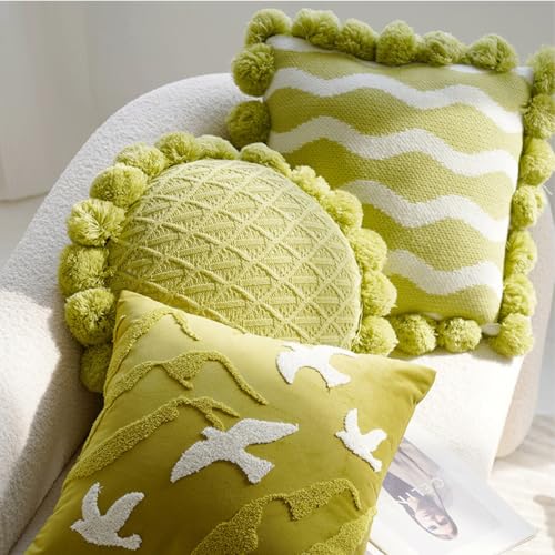 Housse de coussin haut de gamme chenille douce 45x45 avec bordures - 4