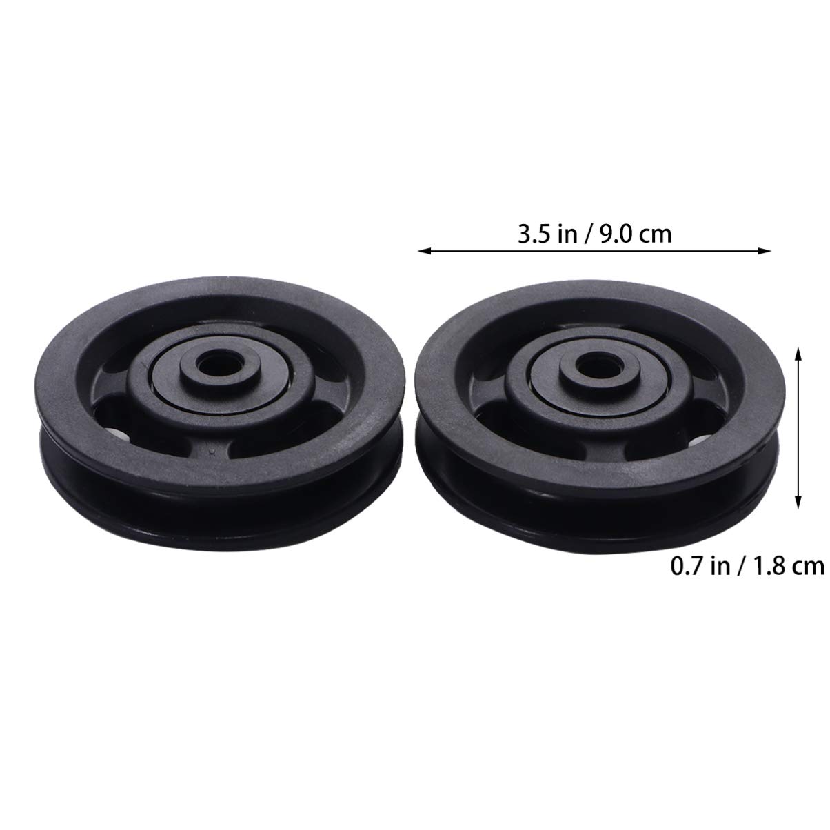 BESPORTBLE 5pcs Gym Pully Wheel Pulley Wheel Wearproof Pulley Fitness Equipment Part Gym Accessories Replacement Parts