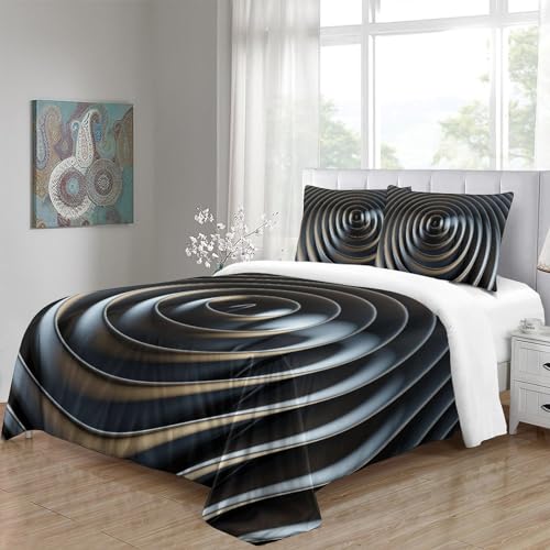Sets linge de lit imprimé avec fermeture éclair double pratique - 5