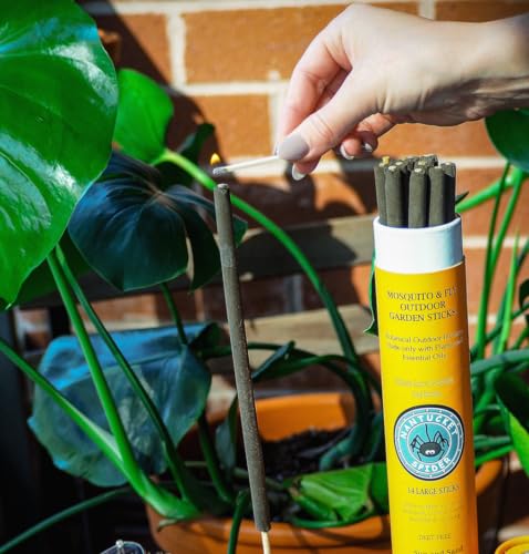 Nantucket Spider Garden Incense Sticks | Repellent for Mosquitos and Flies | Long Lasting with Pleasant Fragrance | Sun and Sand - Pack of 14