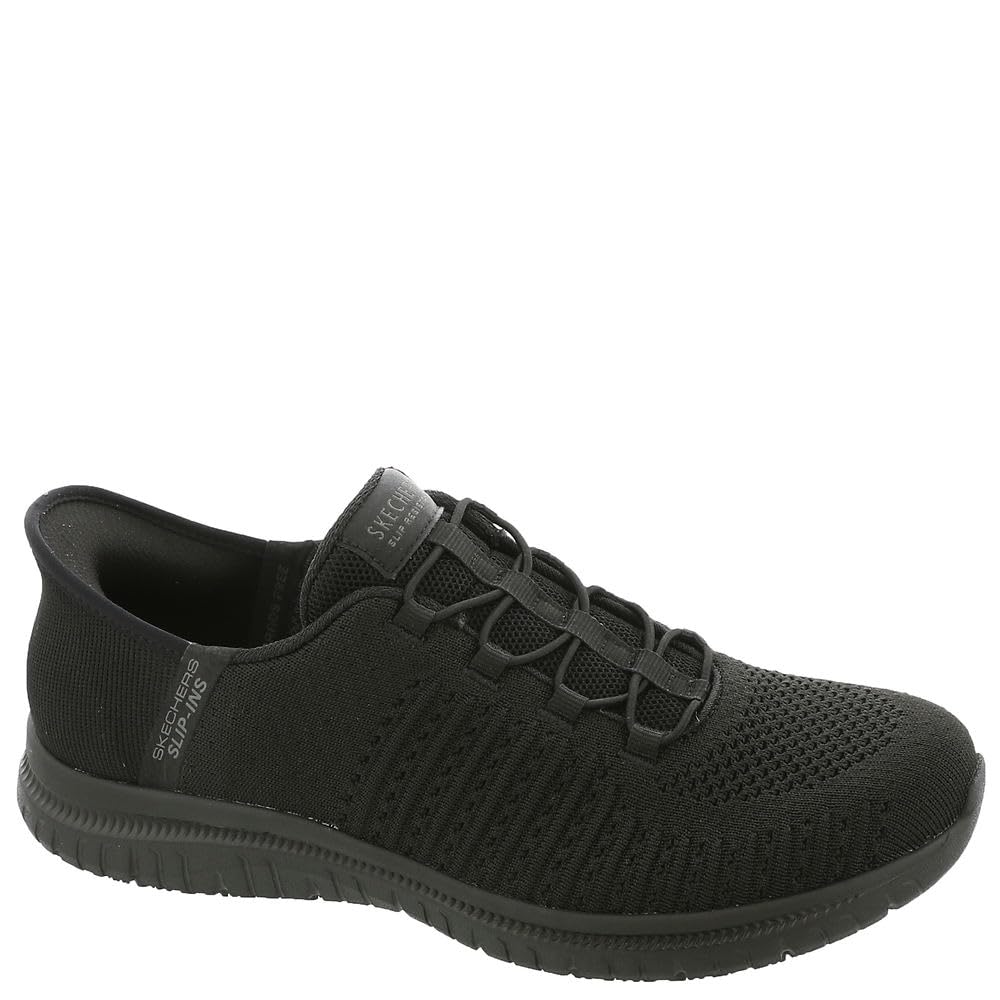 Skechers Women's Virtue SR Valsea Hands Free Slip Ins Health Care Professional Shoe, Black, 7.5