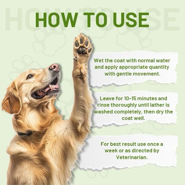Canophilia Antifungal Pet Shampoo for Dogs & Cats (300 ml) | with Aloe Vera, Neem & Rose Extract | Helps Control Skin Infections, Itching & Odor | Gentle & Safe Formula 3