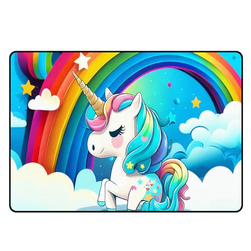 Tapete Unicornio para Niñas 5 x 7 pies miniatura 4