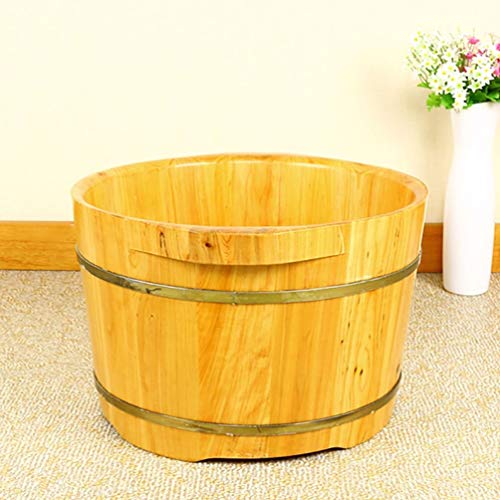 Spa de pies en cubeta de madera para baño y masaje miniatura 3