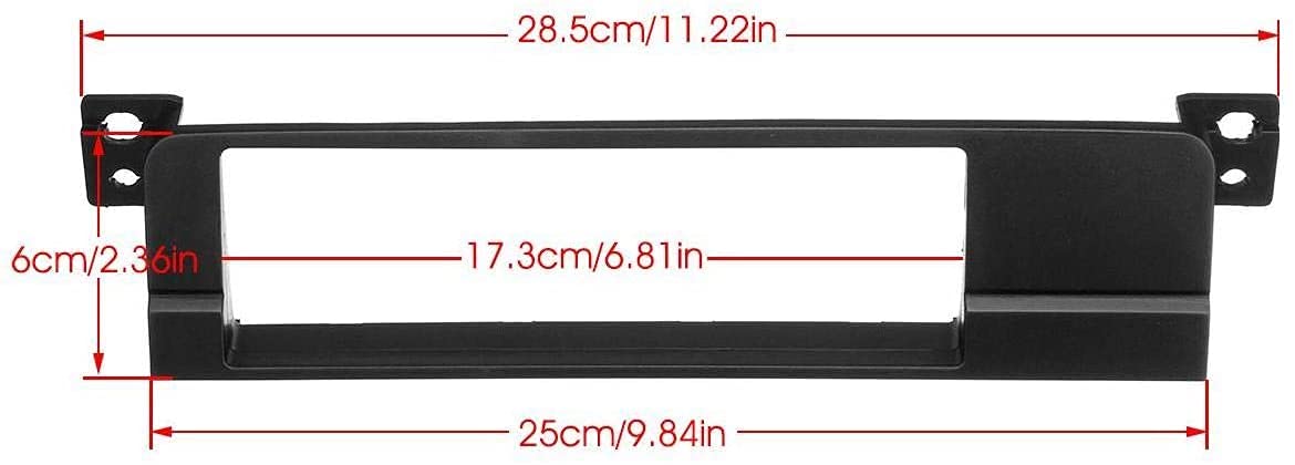 1 DIN-Autoradio-Blende für CD/DVD/Armaturenbrett, kompatibel mit BMW 3er-Serie E46 1999–2006