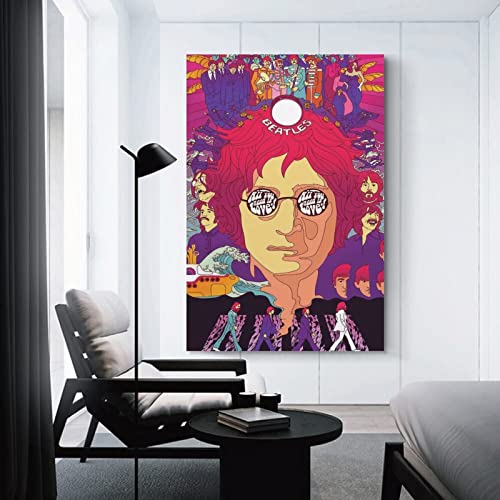 Peinture John Lennon Art (2) Poster Peinture John Lennon Art (2) Impression sur toile Poster moderne Bureau Famille Chambre à coucher Poster Décoration murale Cadeau 20 x 30 cm - Les Beatles, Paul McCartney, John Lennon, RIngo Starr, George Harrison Peinture John Lennon Art (2) Poster Peinture John Lennon Art (2) Impression sur toile Poster moderne Bureau Famille Chambre à coucher Poster Décoration murale Cadeau 20 x 30 cm – Image 4