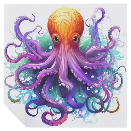 Servilletas de Tela Coloridas Octopus 4 piezas miniatura 6
